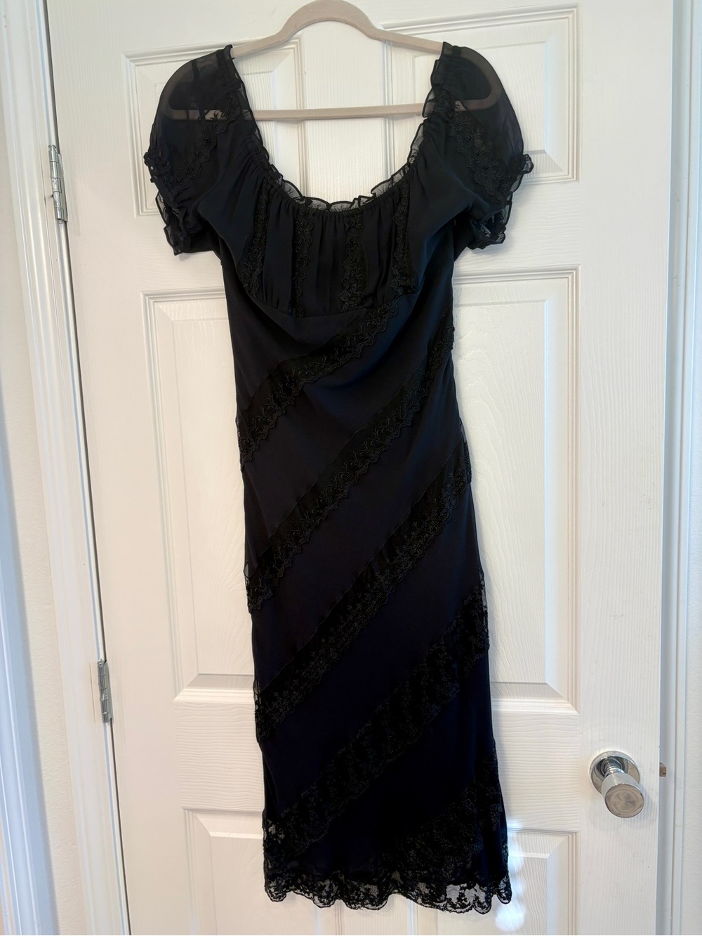 Sue Wong 90s Vintage Silk Beaded Dress